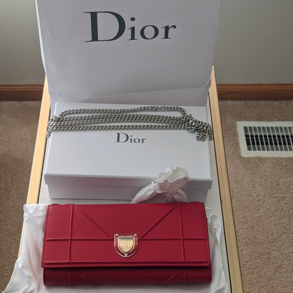 Vintage Dior Diorama Wallet on Chain - Picture 1 of 14
